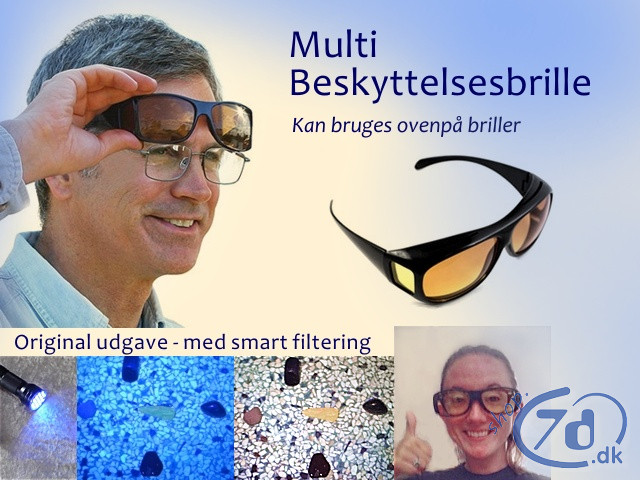 Multi Beskyttelsesbrille - Perfekt ved UV inspektion, ravjagt, modlys...