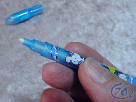 Pen med usynligt blæk og UV lys