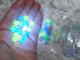 Magiske UV Perler - Selvlysende og i mange farver