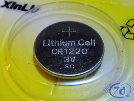 Knapcelle batterier 3 V CR1220 Lithium - 5 stk